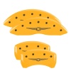 MGP 4 Caliper Covers Engraved F & R Chrysler Wing Yellow Finish Black Char 2005 Chrysler Crossfire