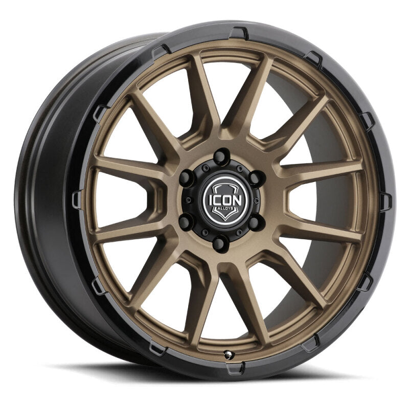 ICON Alloys Cajon 20x9 / 6x5.5 / 0mm / 5in BS Satin Bronze Wheel w/ GB Lip