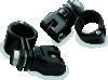 Kuryakyn 1-1/4inch Magnum Quick Clamp With Clevis Black (Pair)
