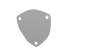 QTP 3.5in Bolt-On QTEC 3 Bolt Cover Plate