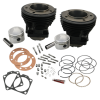 S&S Cycle 66-84 3-7/16in x Up To 4-3/4in Stroke Cylinder Kit - Gloss Black