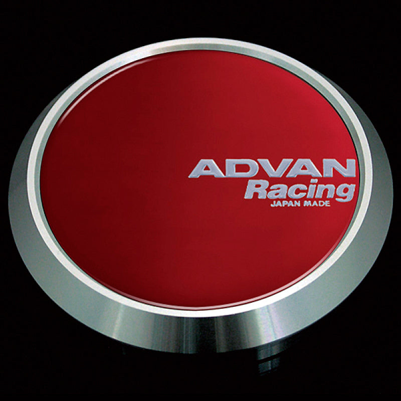 Advan 73mm Flat Center Cap - Candy Red