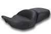 Mustang 23-26 Harley CVO Road Glide, Street Glide, Heated ST Smooth 1pc 2Up Blk w/Blk Thread