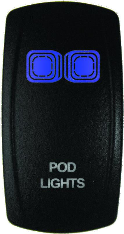 DragonFire Racing Lighted Switch On/Off Blue