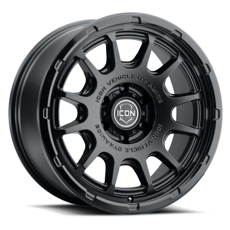 ICON Alloys Rancho 20x9 / 6x135 / 16mm / 5.625in BS DBL Black Wheel