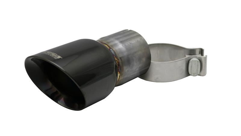 Corsa 10-14 Volkswagen R Mk6 Black Two 4.0in Black PVD Polished Pro-Series Tips