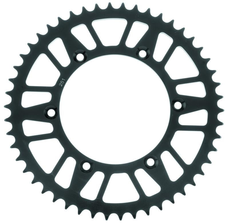 BikeMaster Honda Yamaha Rear Steel Sprocket 520 48T - Black