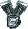 S&S Cycle 99-06 BT T124LC Long Block Engine w/ 585 Cam - Wrinkle Black