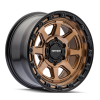 Mayhem 8306 Ridgeline 17x8.5 / 6x139.7 BP / 6mm Offset / 106.1mm Hub Satin Bronze/Black Lip Wheel