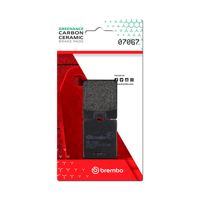 Brembo Piaggio Zip/Piaggio Mp3/SYM SYMphony/SYM Fiddle/SYM Jet Carbon Ceramic Brake Pad - Front