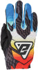 Answer Aerlite Drip Gloves Black/White/Rainbow - XS