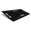 Matrix Concepts M80 Carpeted 4 Foot X 8 Foot Mat - Black/White