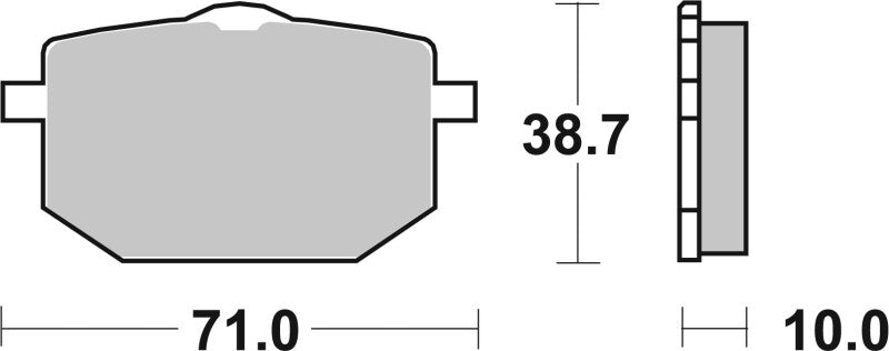 Brembo 90-93 Moto-Guzzi NTX 750cc Sinter Brake Pad - Front