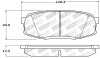 StopTech 13-18 Toyota Land Cruiser Performance Rear Brake Pads