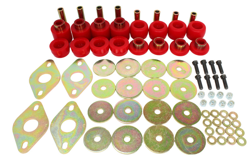 Energy Suspension 04-15 Nissan Titan Body Mount Set - Red
