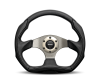 Momo Eagle Steering Wheel 350 mm - Black Leather/Anthracite Spokes