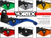 Vortex Racing V3 2.0 Brake Lever Long- Blue No Knuckle
