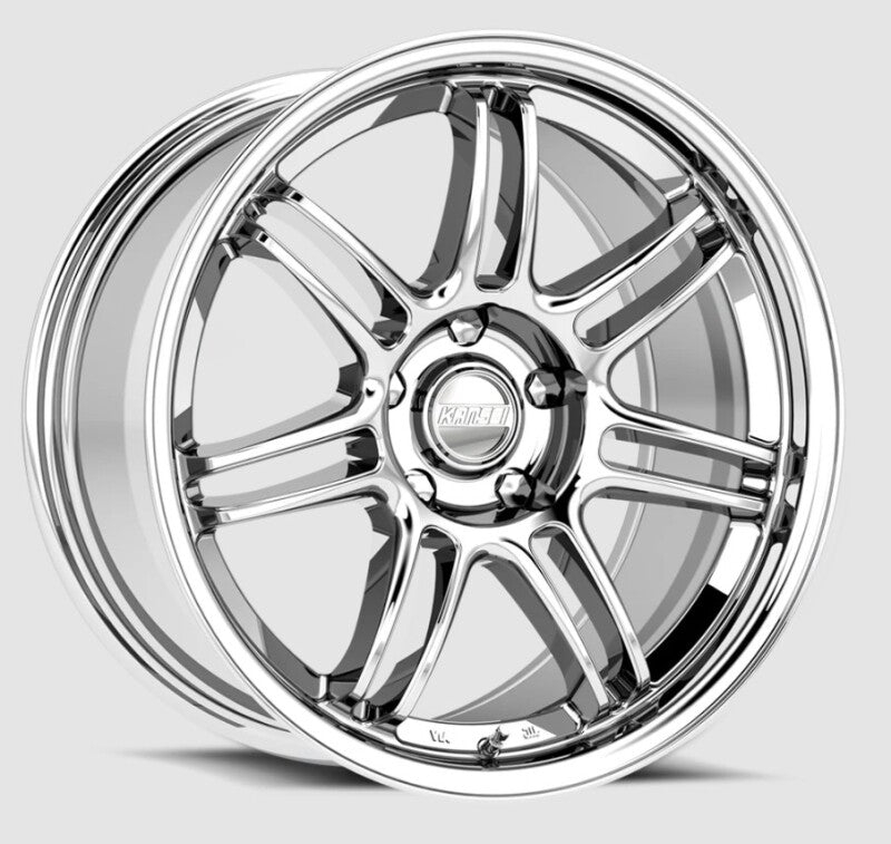 Kansei K17X Seven 18x9.5in / 5x114.3 BP / 35mm Offset / 73.1mm Bore - Chrome