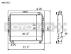 Koyo Toyota 84-95 Pickup 2WD/4WD/ 4Runner 2.4L I4 (22R/RE) MT Radiator *Will Not Fit 22RET*