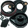 S&S Cycle 2017+ M8 Models Stealth Air Cleaner Kit w/ Gloss Black Mini Teardrop Cover