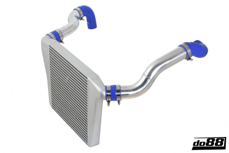 do88 81-98 Volvo 740/940 Turbo (76mm Throttle) BigPack Intercooler Kit w/Red Hoses
