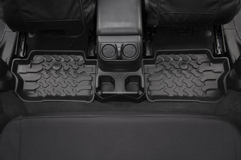 Bestop 18-26 Jeep Wrangler JL 2-Door Rear Floor Mats (Black)