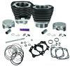 S&S Cycle 07-16 BT 124in Standard Compression 4-1/8in Big Bore Kit - Wrinkle Black