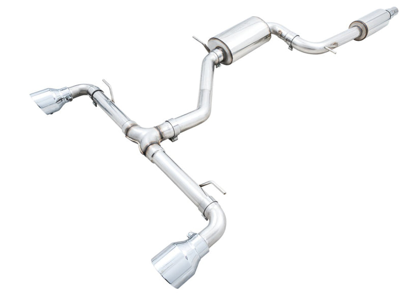 AWE Tuning 2022 VW GTI MK8 Touring Edition Exhaust - Chrome Silver Tips