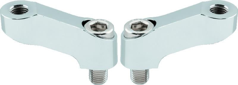 BikeMaster Mirror Extension 10mm Pair - Chrome