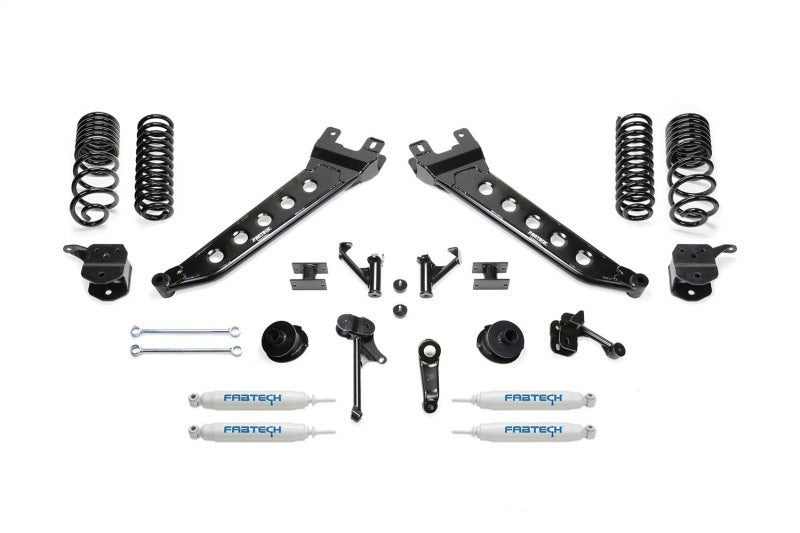 Fabtech 14-18 Ram 2500 4WD 7in Radius Arm System - Component Box 3 w/Performance Shock Absorbers