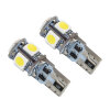 Oracle T10 5 LED 3 Chip SMD Bulbs (Pair) - Cool White