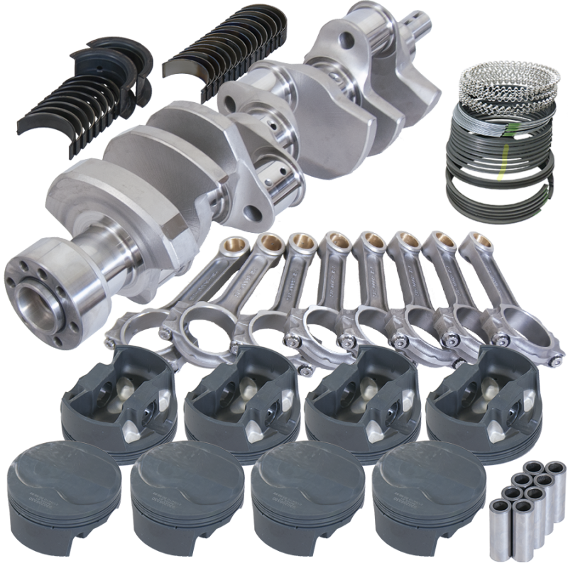 Eagle Chevy LT1 350 1Pc 3.750in Crank 6.000in I-Beam Rods 6cc Dome 4.040in Pistons Rotating Assembly