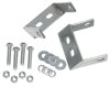 Kentrol 45-86 Jeep CJ Rear Bumper Brackets Pair - Polished Silver