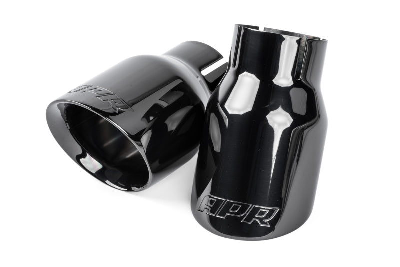 APR Double-Walled 3.5in Slash-Cut Tips - Diamond Black - Set of 2