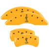 MGP 4 Caliper Covers Engraved Front & Rear Tiffany Snake Yellow finish black ch