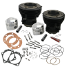 S&S Cycle 66-84 BT 3-31/32in Stroke 3-7/16in Bore 8.0 To 1 Compression Cylinder Kit - Gloss Black