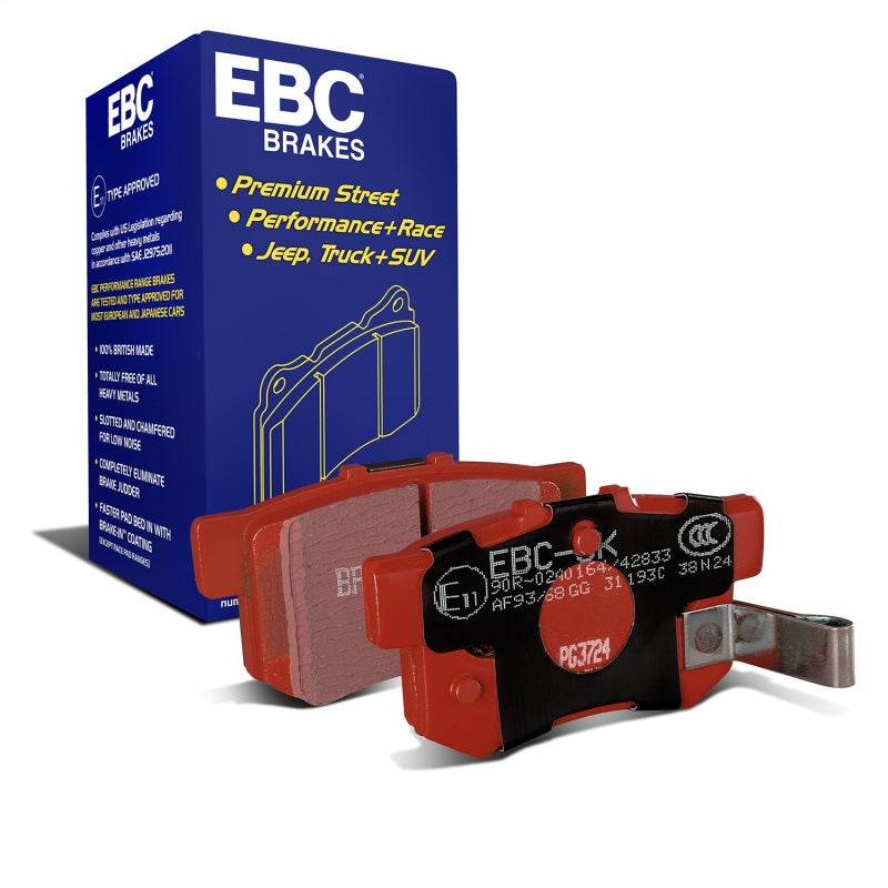 EBC 97 Acura CL 2.2 Redstuff Rear Brake Pads