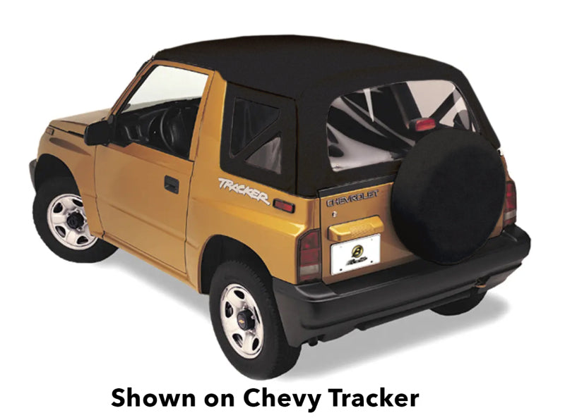 Bestop 95-98 Tracker/Sidekick Replace A-Top (Black Crush Clear Windows No Door Skins Included)