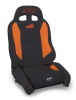 PRP EnduroCrawl Reclining Suspension Seat - Black/Orange Vinyl - Passenger