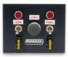 Moroso Toggle Switch Panel - Oval Track - 4in x 5in - Two On/Off Switches