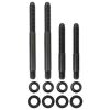 Moroso 2PC 5/16in-24 x 2.5in & 2 PC 5/16in-24 X 3.5in Long 12-Point Nuts Carb Stud Kit w/Bracket
