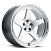 Kansei K12H Knp 15x7in / 4x100 BP / 25mm Offset / 73.1mm Bore - Hyper Silver Wheel