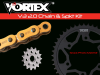Vortex Racing V3 2.0 Chain and Sprocket Kit 3289-16,435S-47,G520RX3-116- Gold