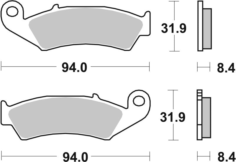 Brembo 90-96 Honda RVF RR (NC35) 400cc Brake Pad - Rear