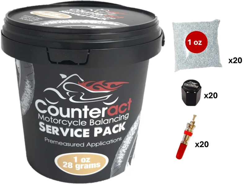 Counteract Motorcycle Balance Beads Shop Service Bucket: 20 packs - 1oz bags