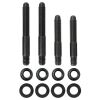 Moroso 2PC 5/16in-24 x 2.0in & 2 PC 5/16in-24 X 2.5in Long 12-Point Nuts Carb Stud Kit w/Bracket