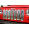 Rugged Ridge Billet Grille Insert Polished Alum 07-18 Jeep Wrangler
