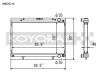 Koyo Nissan 89-93 Skyline GT-R/GT-S 2.6L (t)/88-94 Cefiro 2.0L (t)/89-93 Laurel 2.0L (t) Radiator