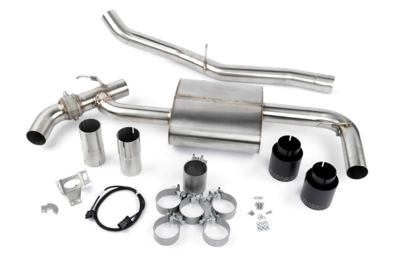 Dinan 16-23 BMW X1/X2 xDrive28i (F48/F39) Valved Axleback Exhaust System - Black Tips