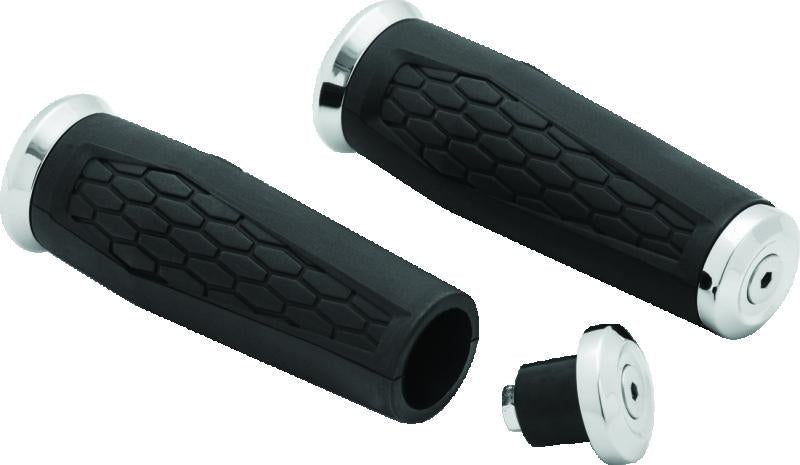 Kuryakyn Hex Grips 1inch Universal Chrome